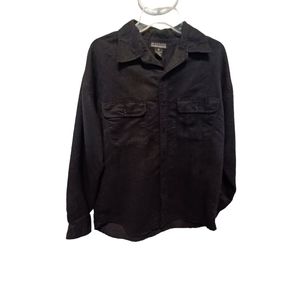 Montage collection mens black button down Shirt size large
